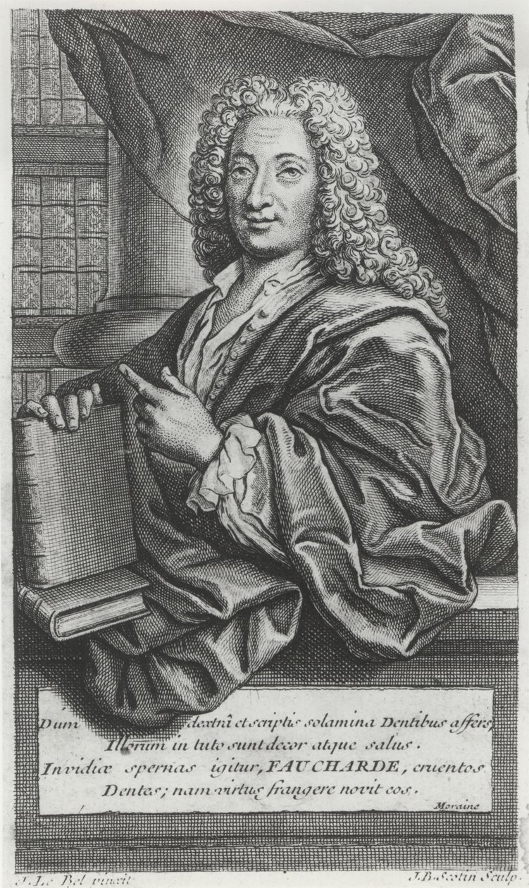 Retrato de Pierre Fauchard (1678-1763) de French School