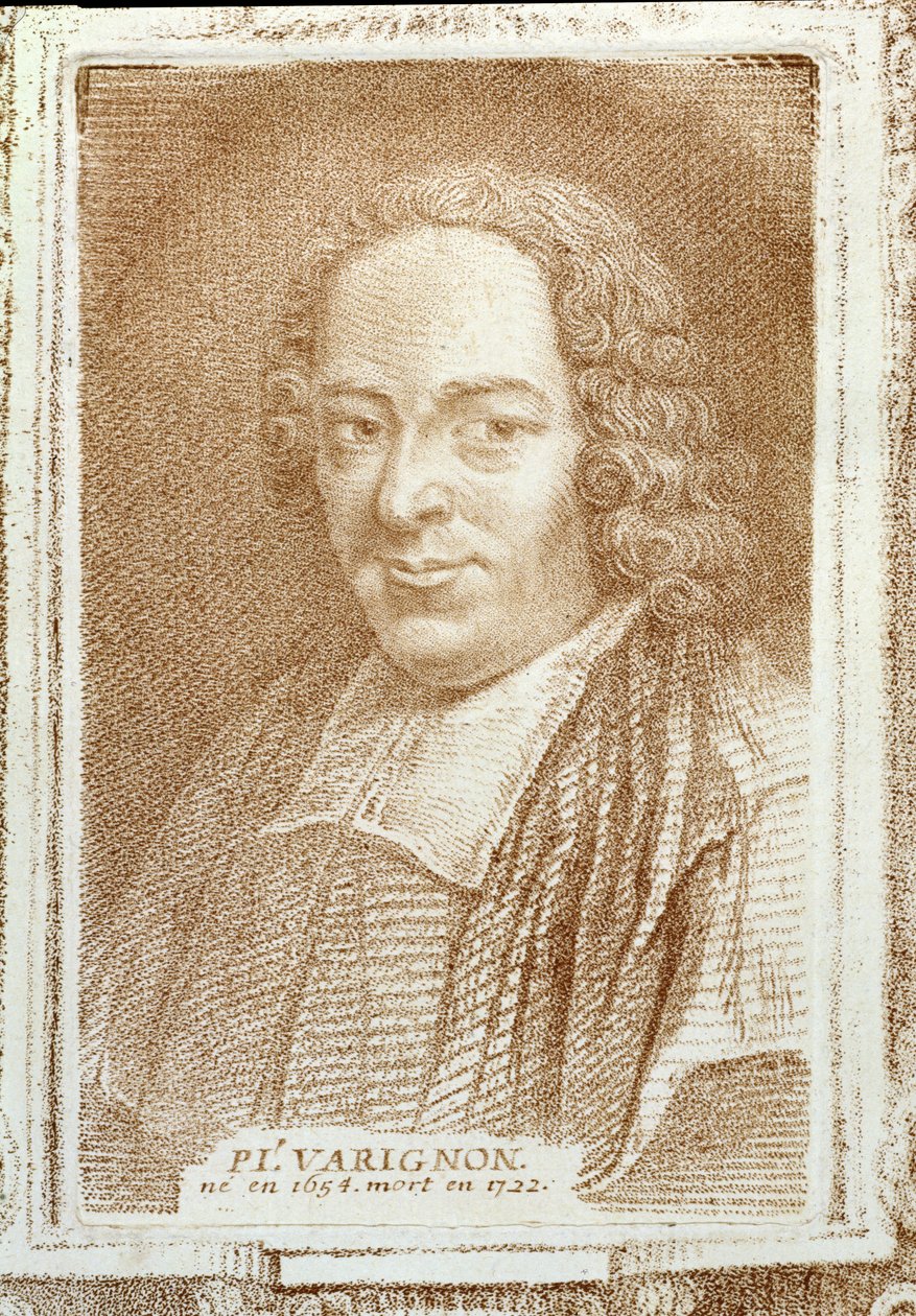 Retrato de Pierre L. Varignon (1654-1722) de History of Mathematicians por Alexandre Saverien, c.1766 de French School