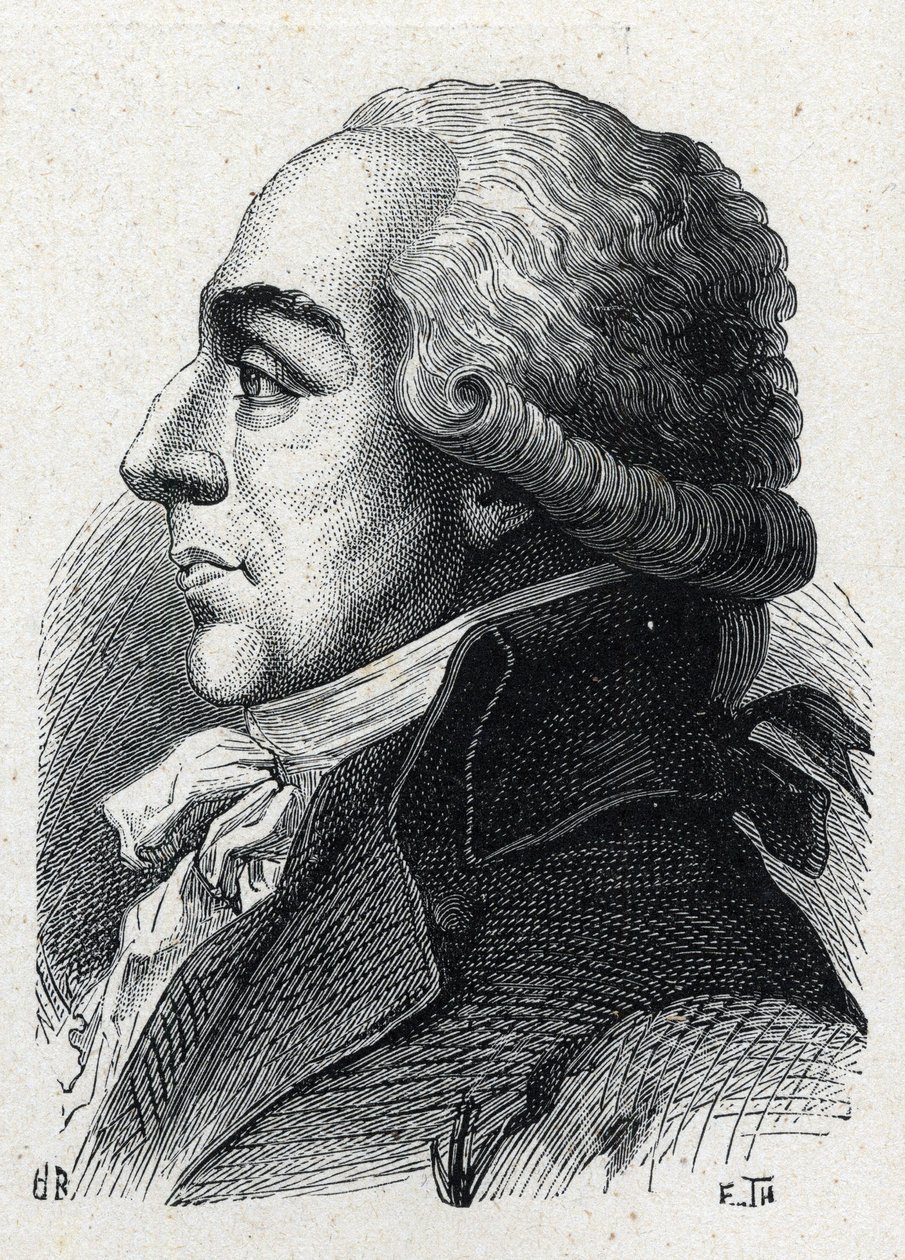 Retrato de Pierre Louis Roederer (1754-1835) advogado e político francês. Gravura de 1889. Coleção privada. de French School