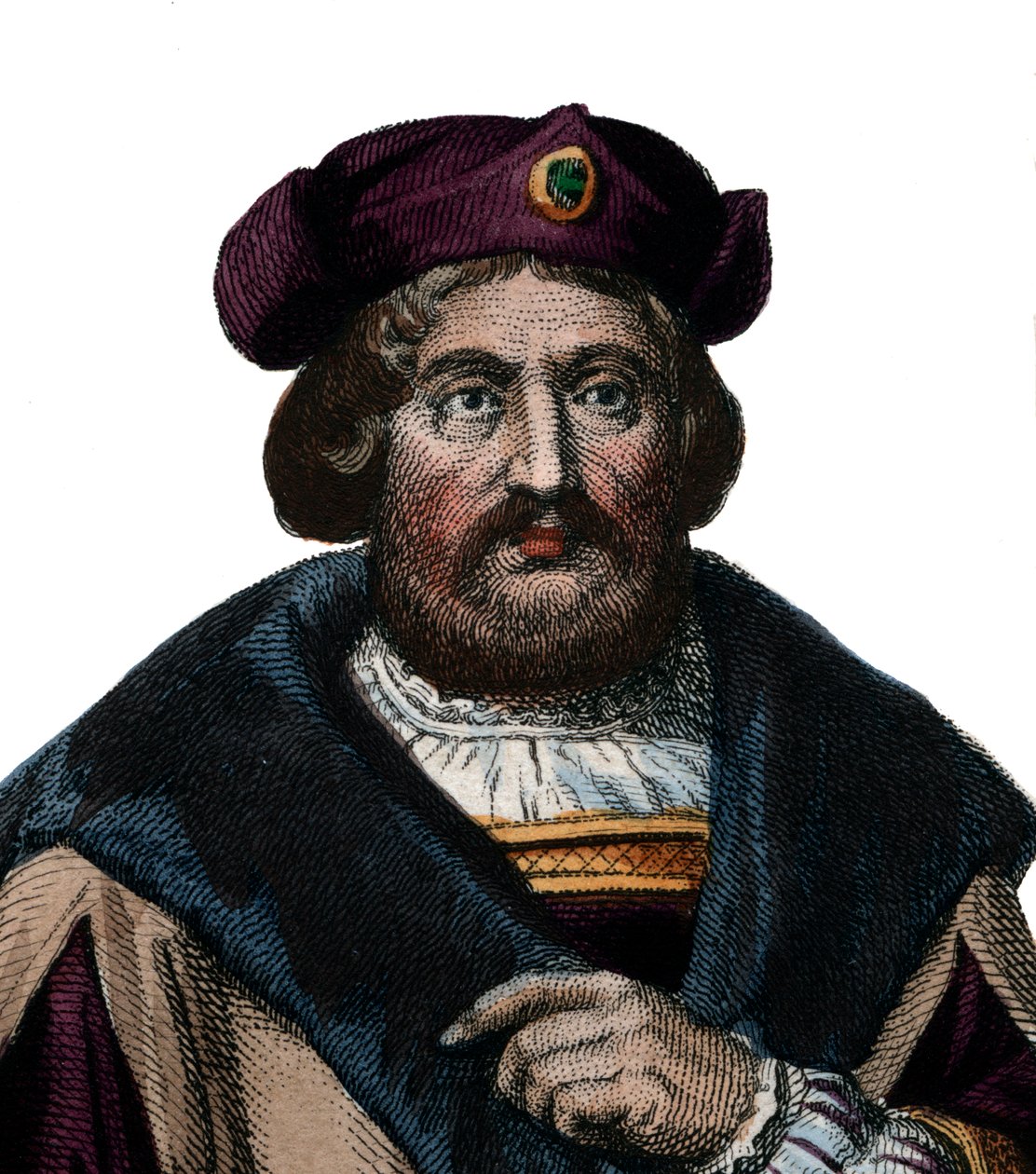 Retrato de Pierre de Ronsard (1524-1585), poeta francês. de French School