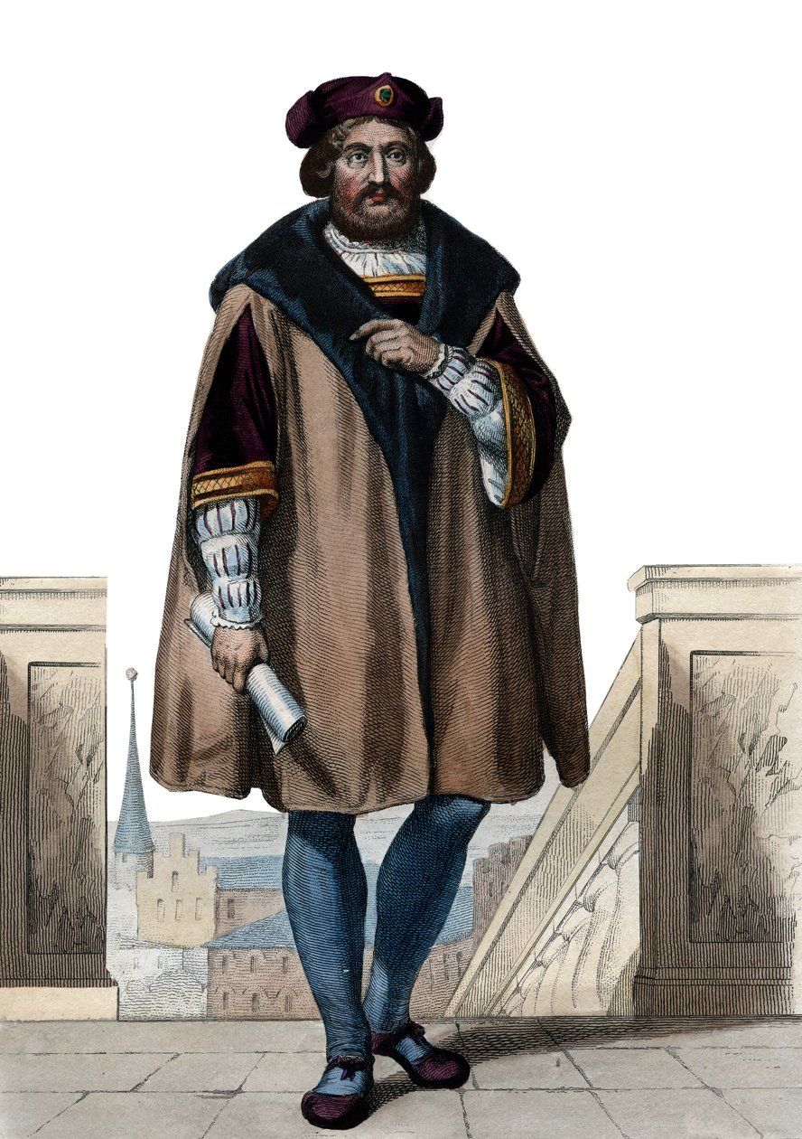 Retrato de Pierre de Ronsard (1524-1585), poeta francês. de French School