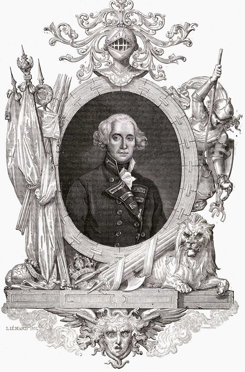 Retrato de Richard, Earl Howe (1726-99) Oficial da Marinha Inglesa de French School