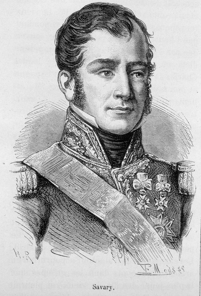 Retrato de Savary, Duque de Rovigo (1808), general e político francês (1774 - 1833) - em "L