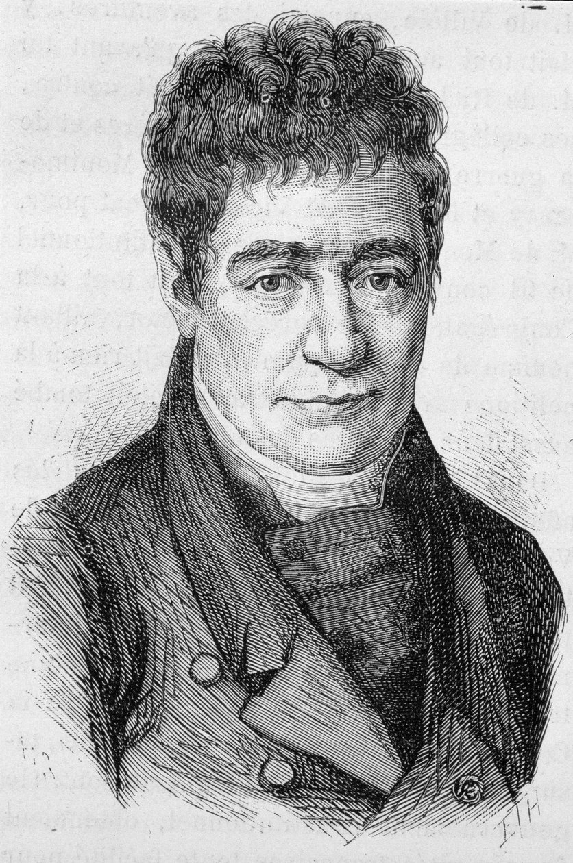 Retrato de Silvestre de Sacy - in "L