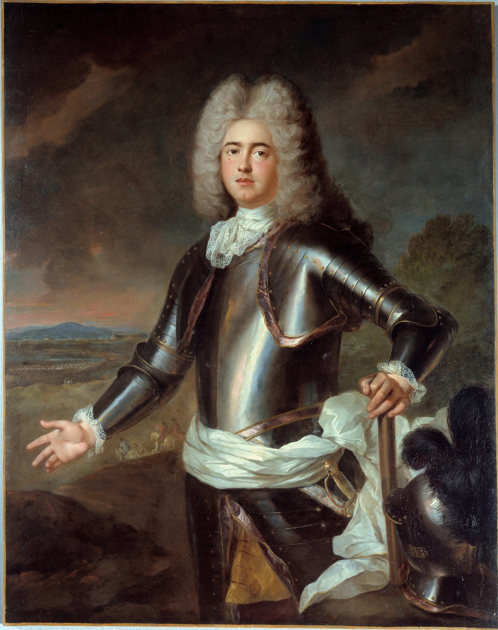 Retrato de Simon Arnauld, Marquês de Pompone (1618 - 1699). Pintura anônima de French School