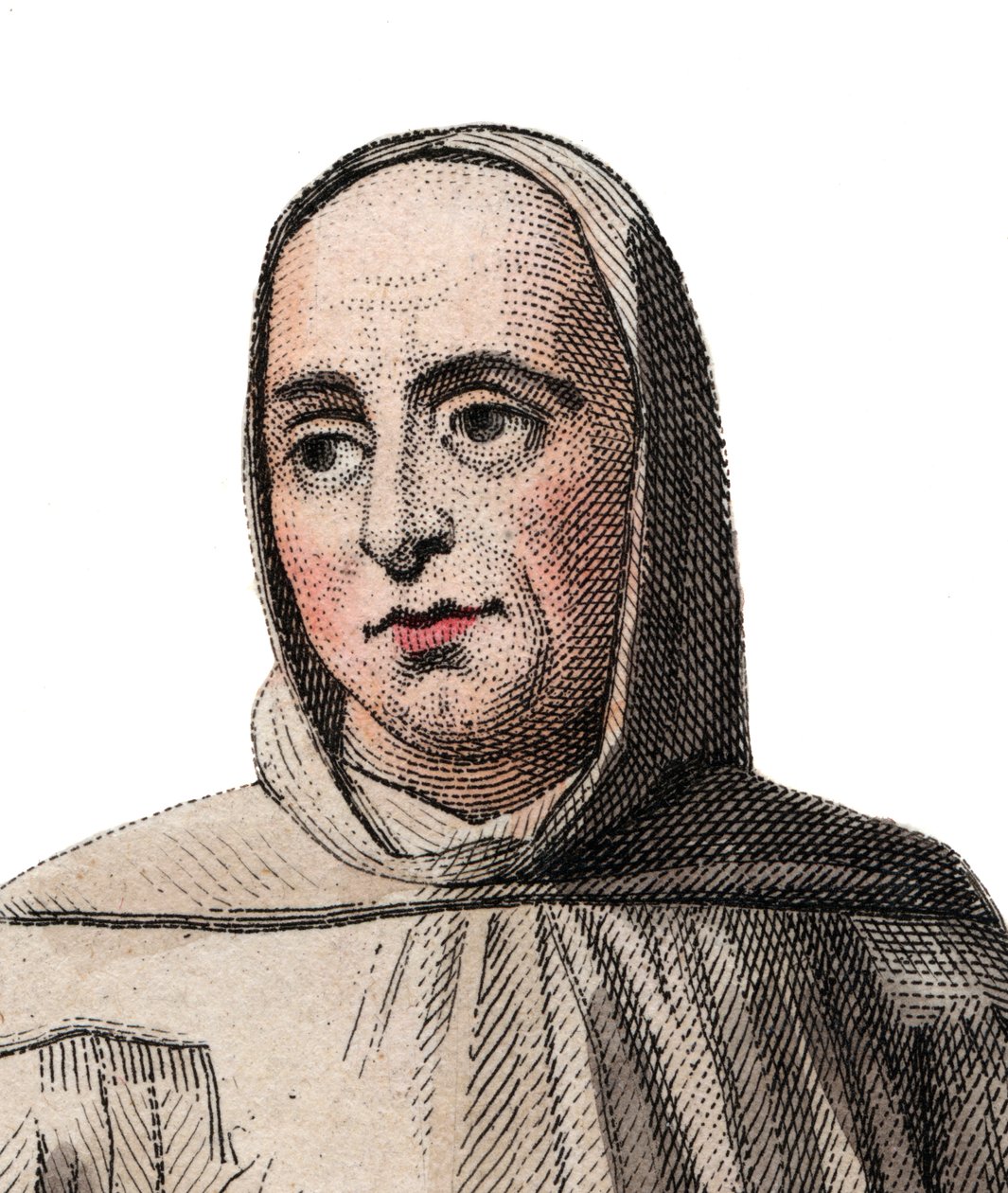 Retrato de Suger (abade Suger) (1081-1151), abade e historiador francês. de French School