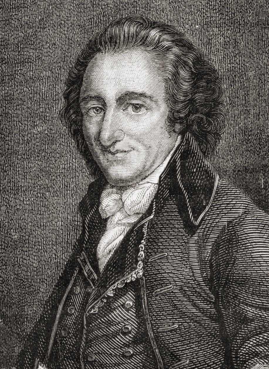 Retrato de Thomas Paine (1737-1809) (gravura) de French School