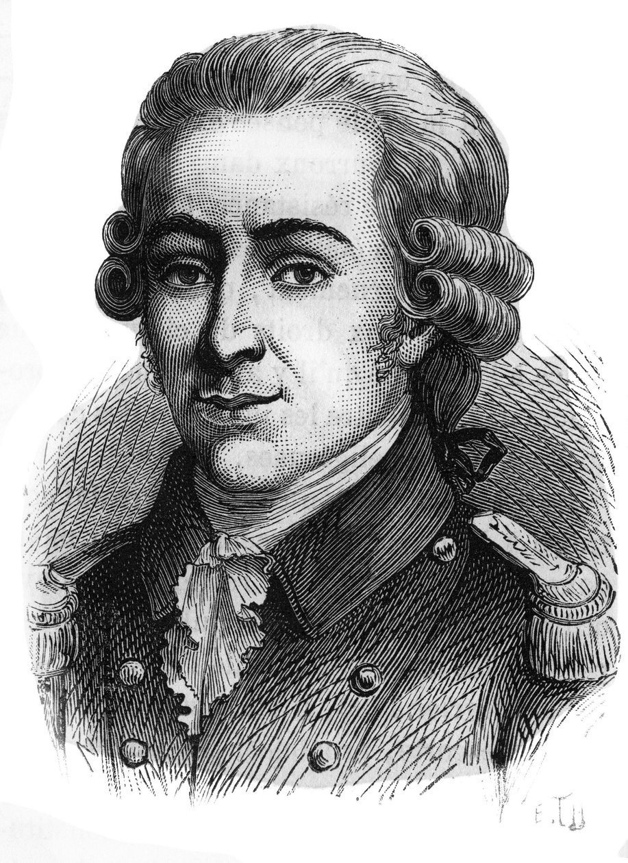 Retrato de Thomas de Mahy, Marquês de Favras (1744-1790). Gravura do final do século XIX. de French School