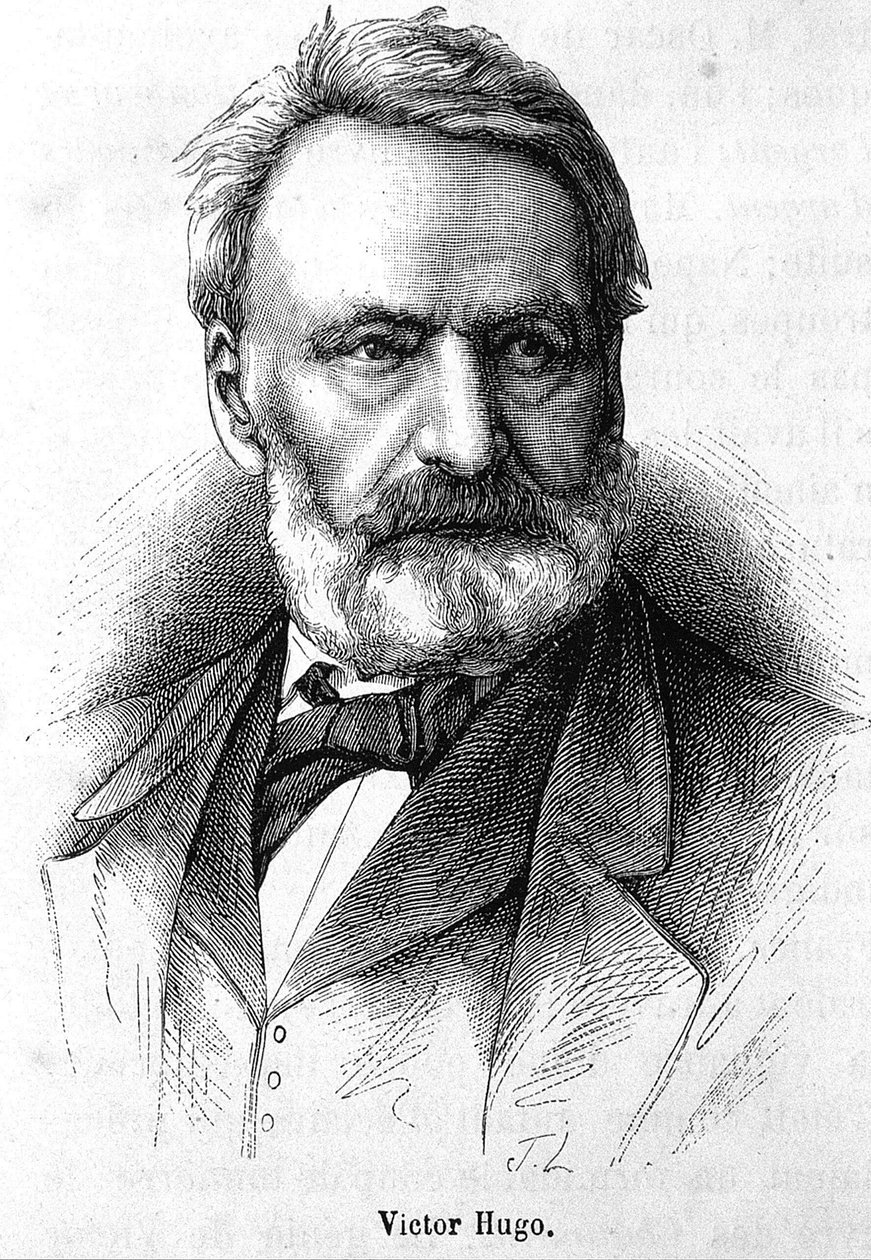 Retrato de Victor Hugo (1802 - 1885) - em "L
