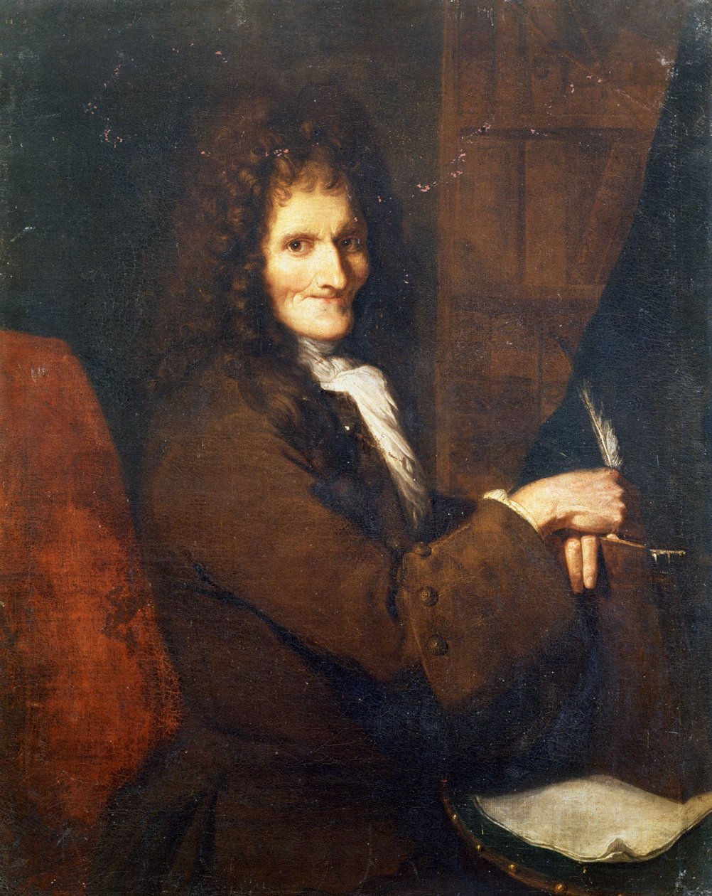Retrato de Voltaire (1694 - 1778) - Museu de Versalhes, escola francesa do século XVIII. de French School