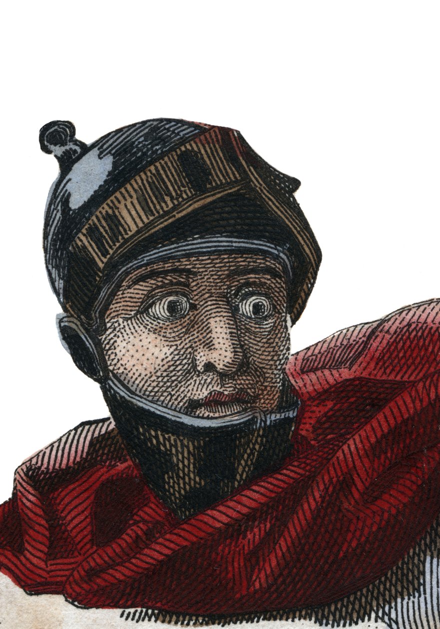Retrato de Guilherme I, o Conquistador (1027-1087), Duque da Normandia e primeiro rei normando da Inglaterra. de French School