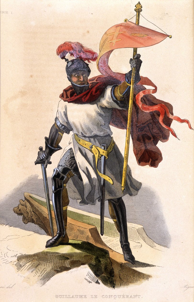 Retrato de Guilherme, o Conquistador - em "Le Plutarque francais", ed. Mennechet de French School