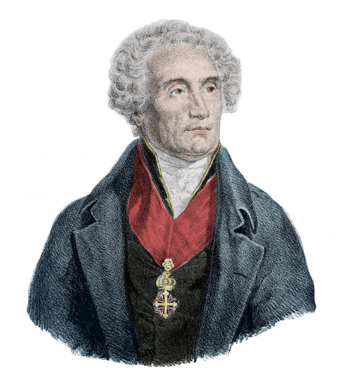 Retrato de Xavier de Maistre de French School