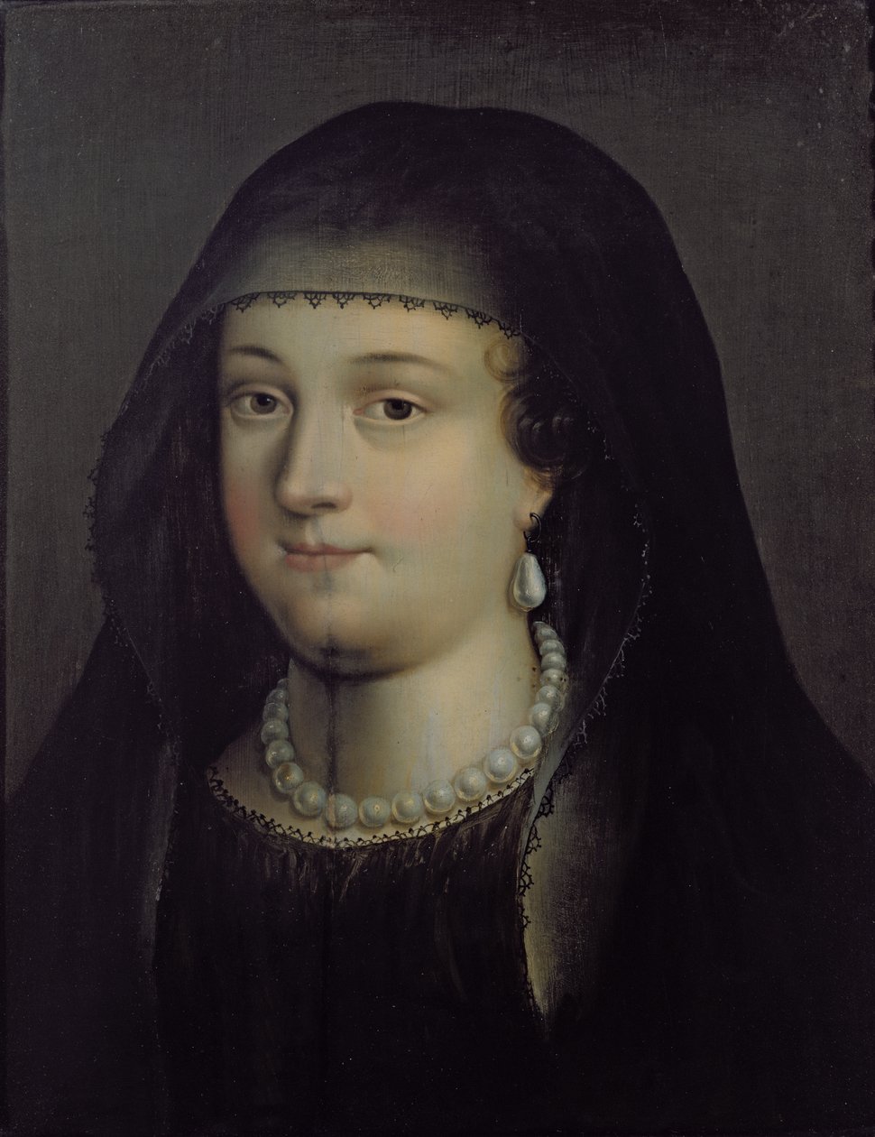 Retrato de uma menina, presumivelmente Mary Queen of Scots (1542-87) de French School