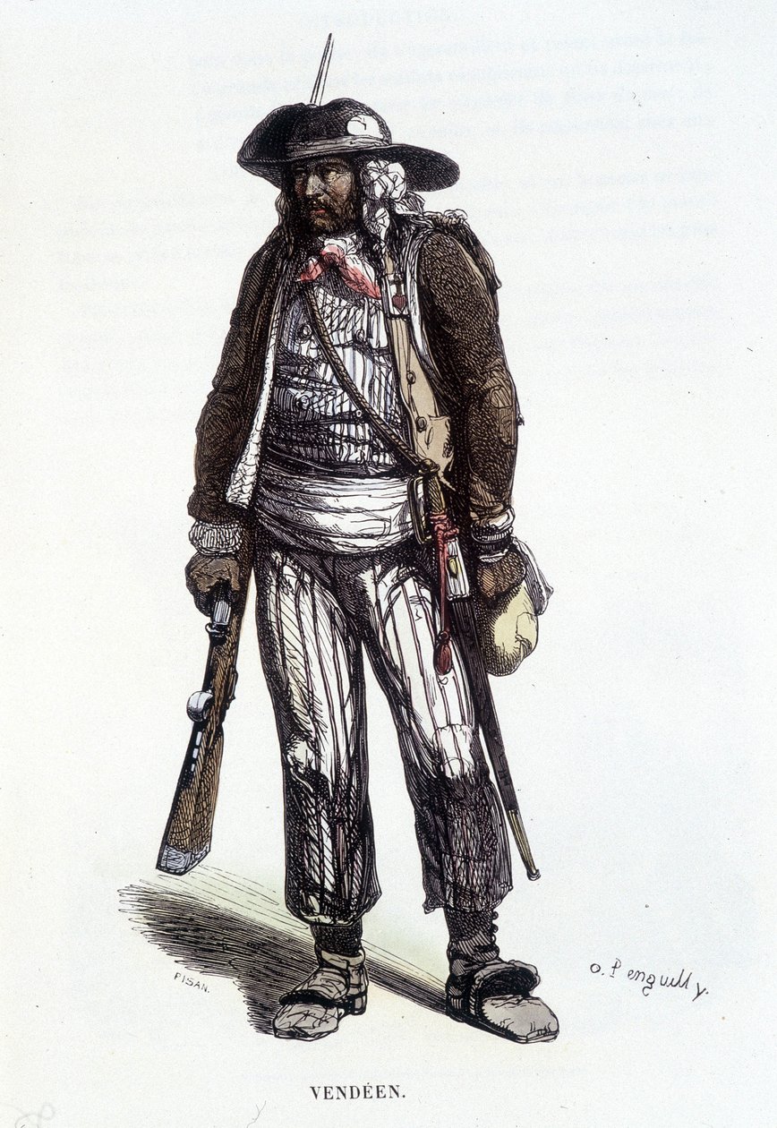 Retrato de um vendean contra-revolucionário. de French School