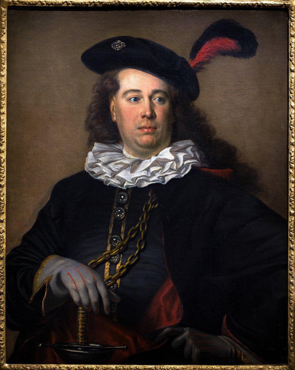 Retrato de um ator ou de um homem em traje de máscaras, cerca de 1785 de French School