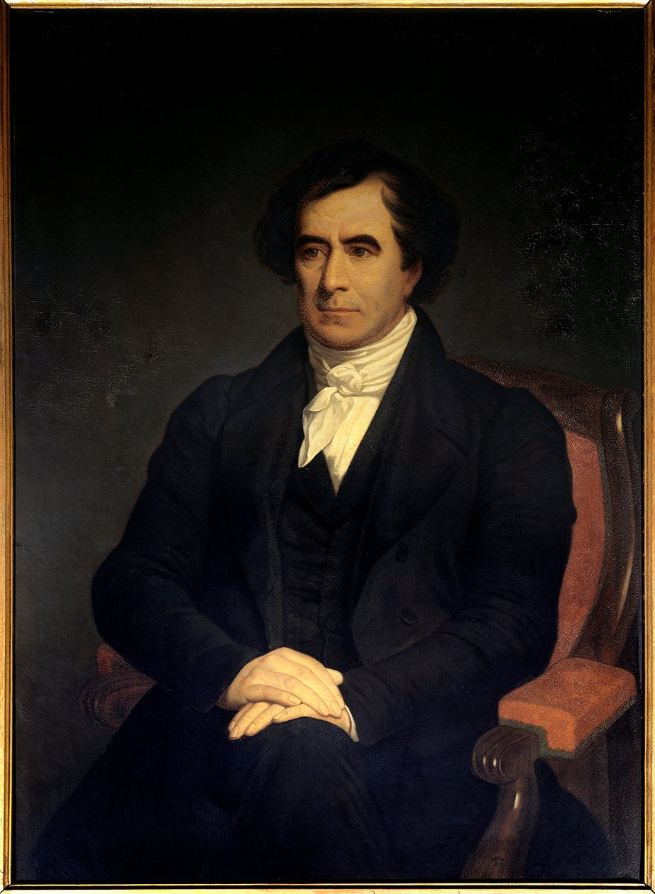 Retrato do físico François Arago (1786-1833), astrônomo e político, ministro da marinha e da guerra em 1848. Pintura anônima do século XIX. Paris, Musee De L