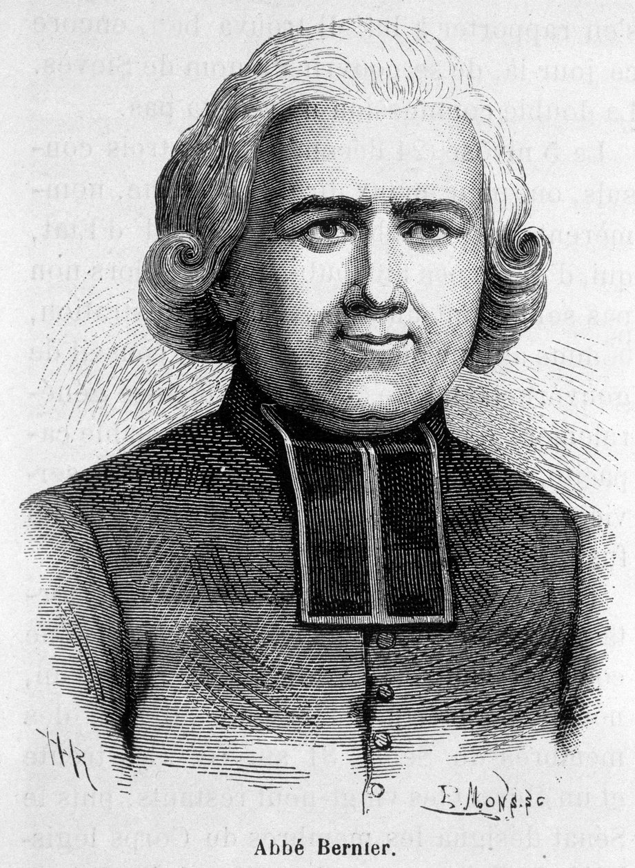 Retrato do Abbe Bernier, prelat francais (1762-1806) de French School