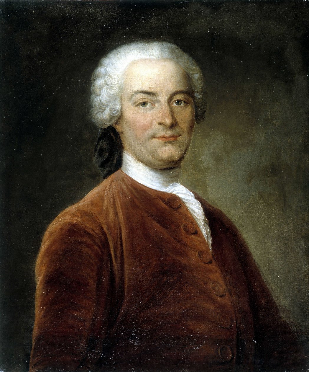 Retrato do romancista e moralista francês Charles Pinot Duclos (1704-1772), prefeito de Dinan. Pintura do século XVIII, preservada no Museu de Dinan. de French School