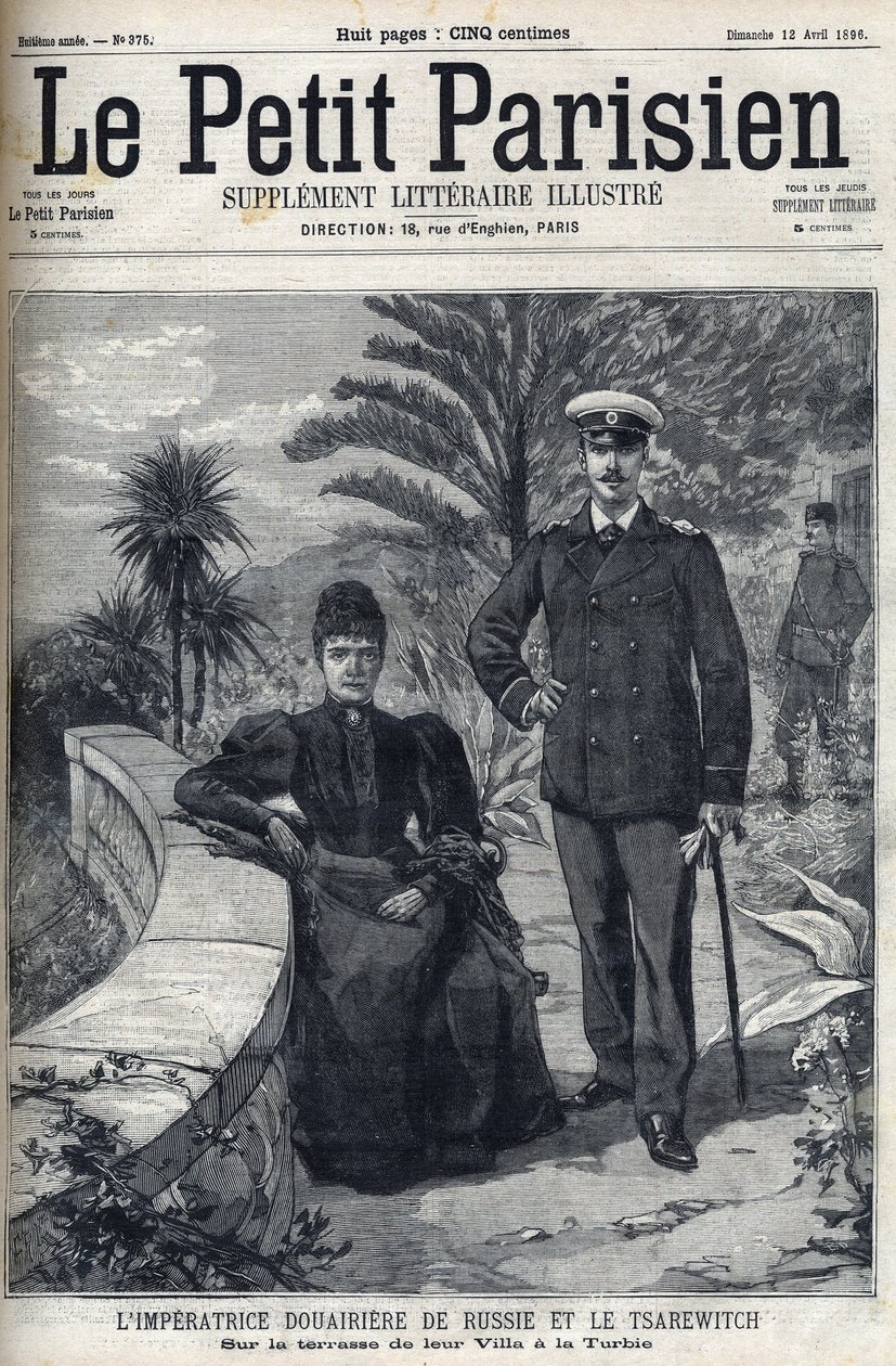 Retrato do Impress Douairiere da Rússia Maria Fedorovna (nee Dagmar da Dinamarca) de French School