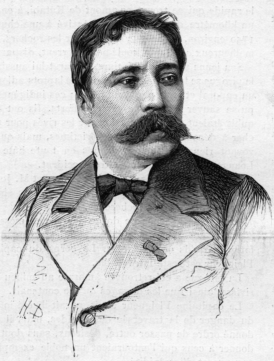 Retrato do pintor James Bertrand (1825-1887). de French School