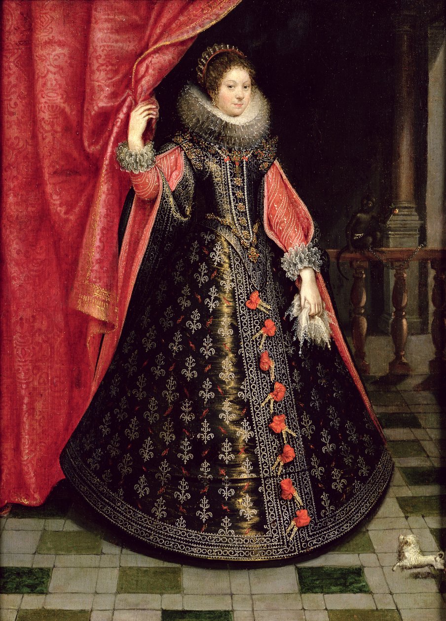 Retrato presume-se ser Henrietta Maria da França (1609-69), depois de 1625 de French School