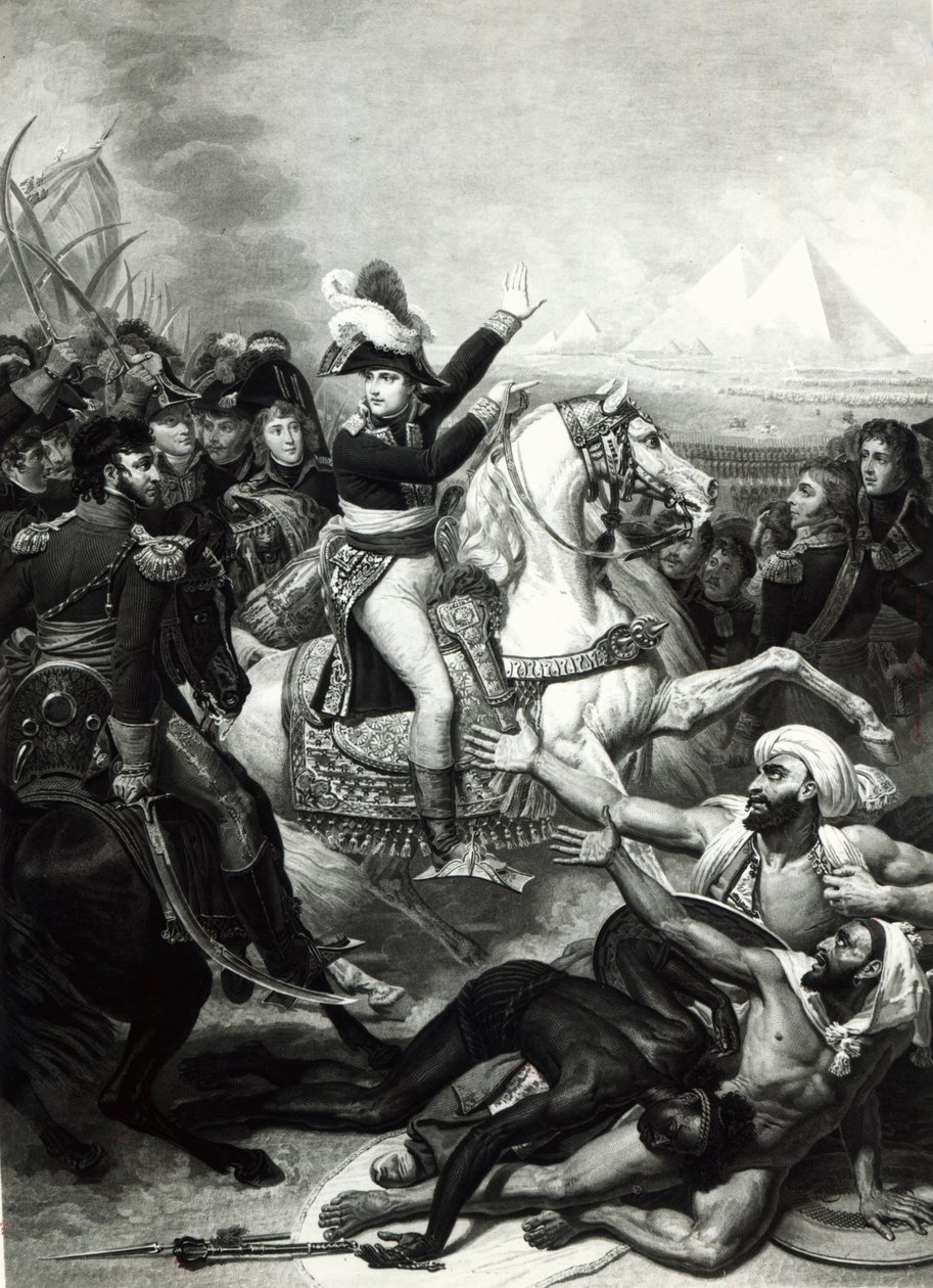 Retrato de Napoleão como o herói conquistador no Egito de French School