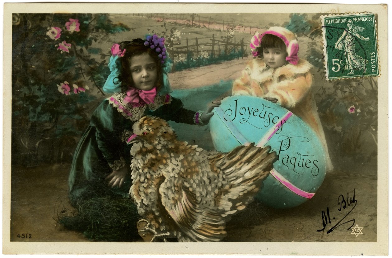 Postal: Feliz Páscoa de French School