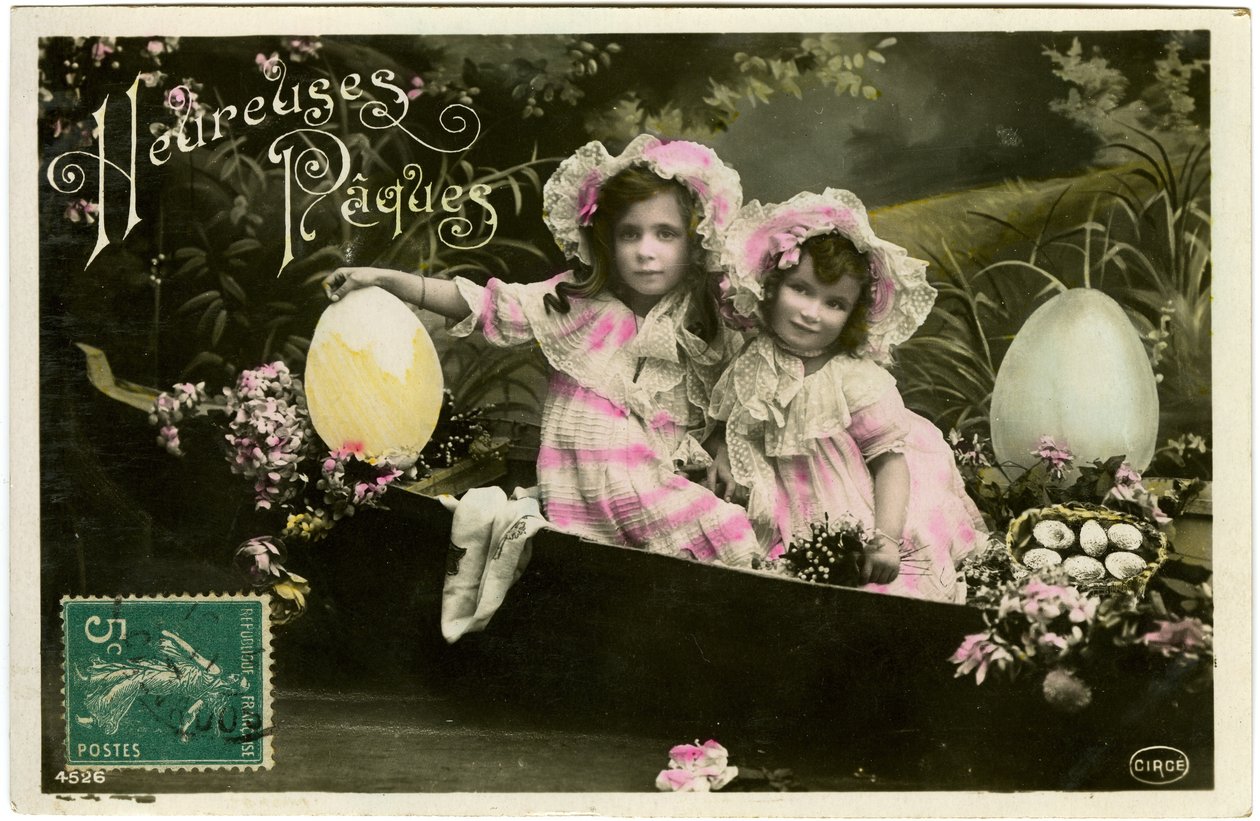 Postal: Feliz Páscoa de French School