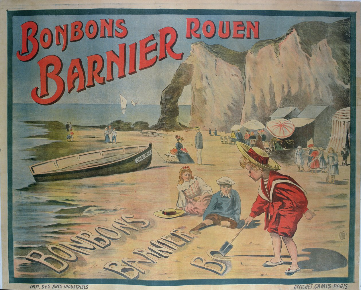 Cartaz publicitário Barnier doces de French School