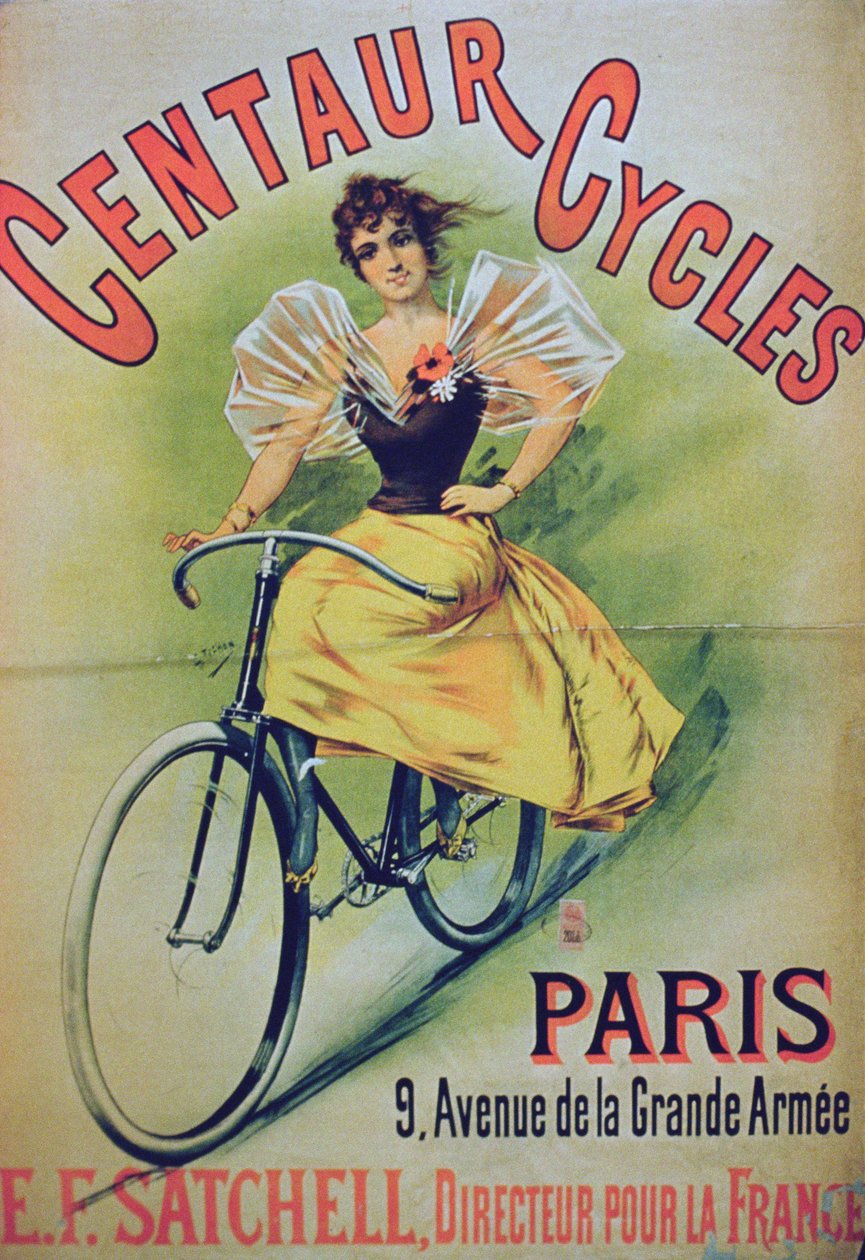 Cartaz publicitário Centaur Cycles, Paris de French School