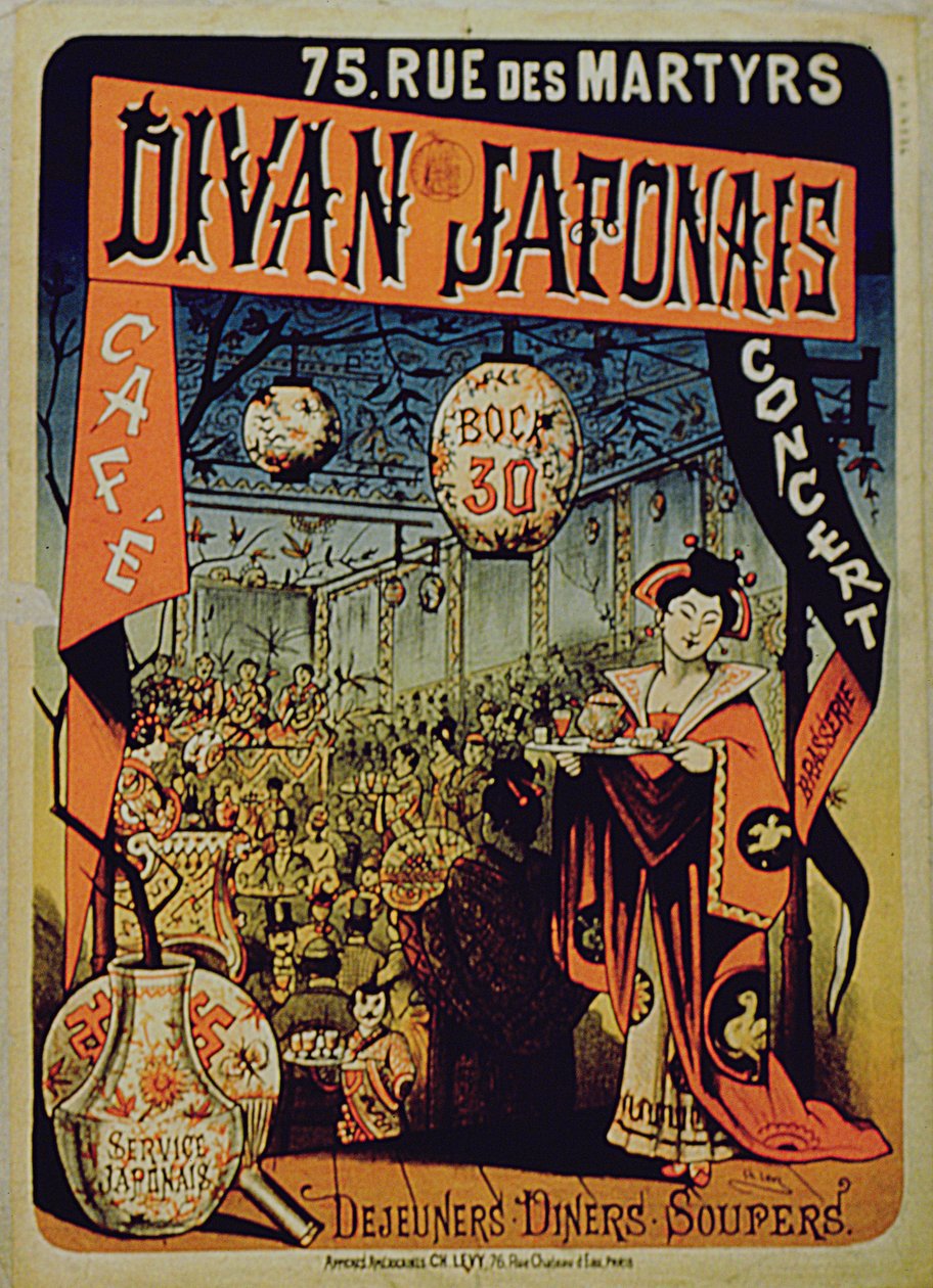 Cartaz publicitário Divan Japanese, Paris de French School