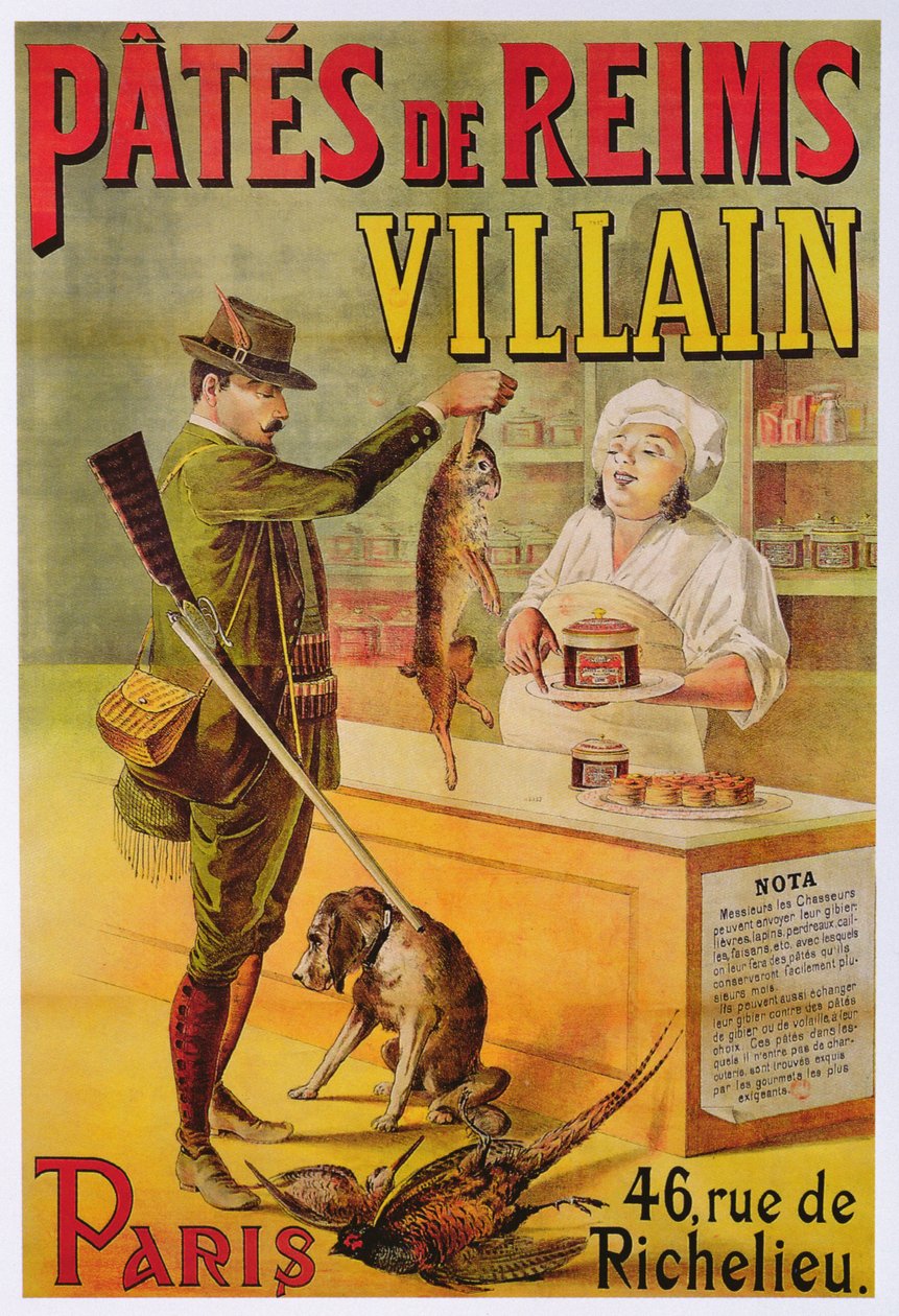 Cartaz de propaganda Pates de Reims de French School