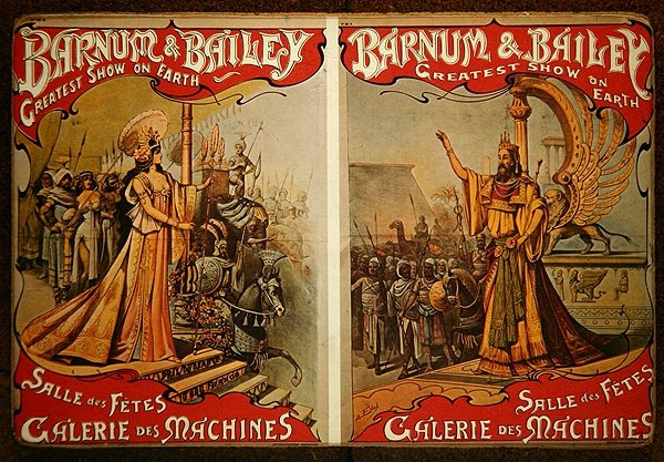 Cartaz publicitário do circo 