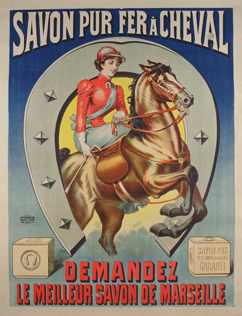 Cartaz para o sabonete Ferradura de French School