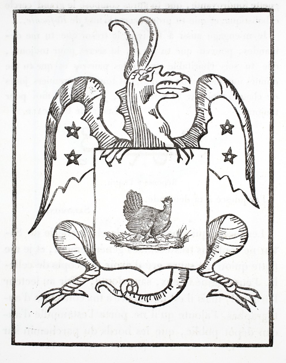 Galinha Negra, frontispício, O Dragão Vermelho de French School