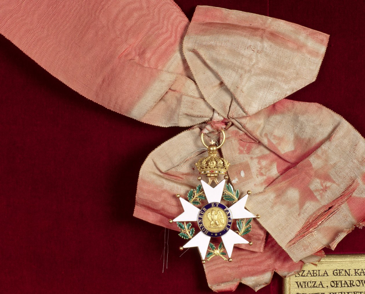 Príncipe Poniatowskis (1763-1813) Grã-Cruz com a fita da Legião de Honra, 1811 (ouro com esmalte branco e verde) de French School