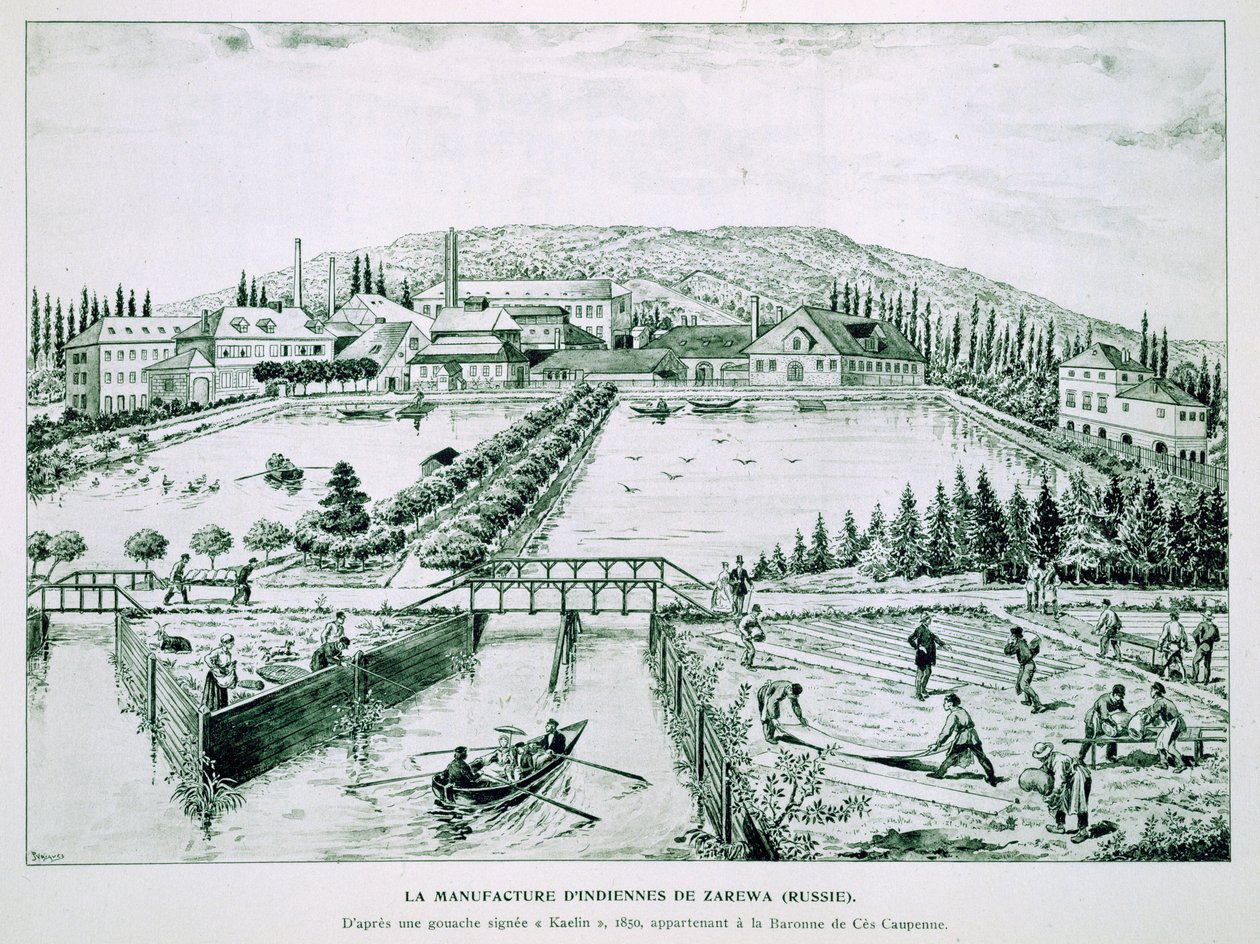 Obras de chita impressas, Rússia de French School