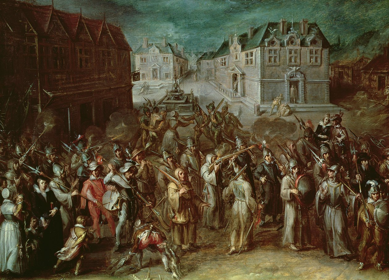 Procissão da Santa Liga em 1590 de French School
