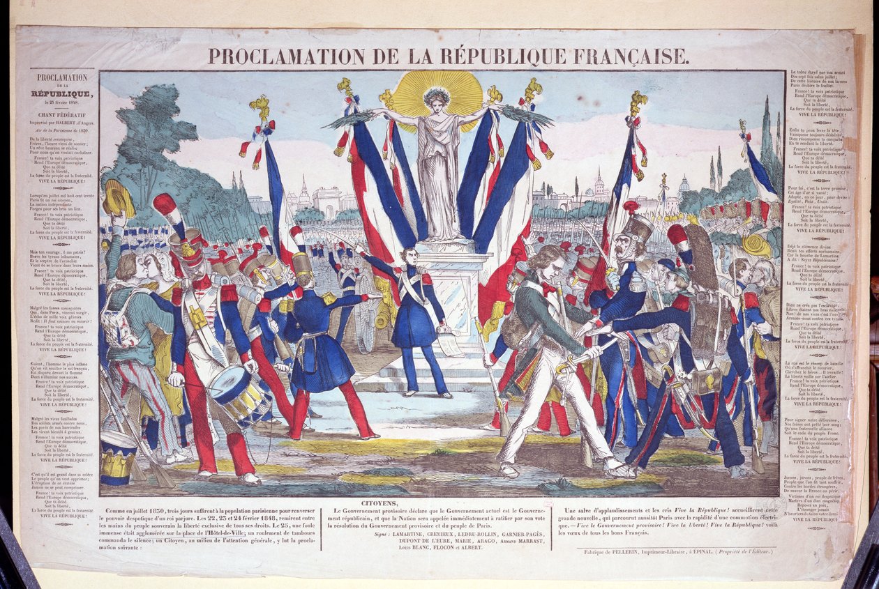 Proclamação da República Francesa, 25 de fevereiro de 1848 de French School