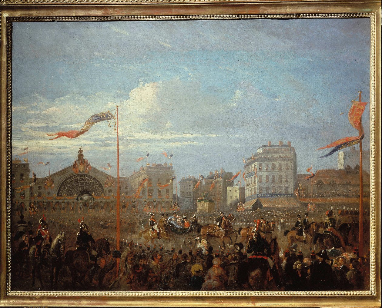 Rainha Vitória (1819-1901) Chegando à Gare de l