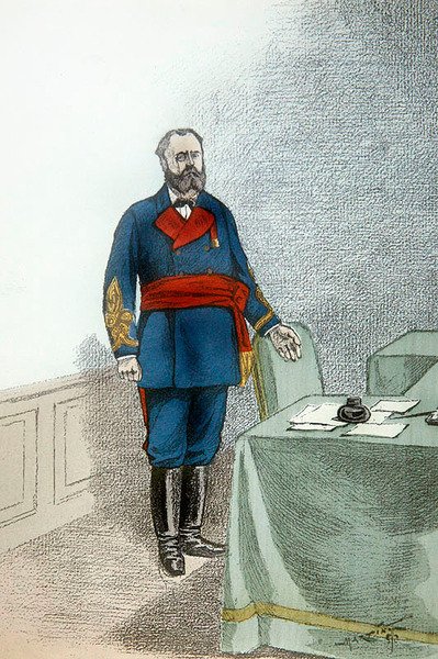 Raoul Rigault, c.1872 (cor litho) de French School