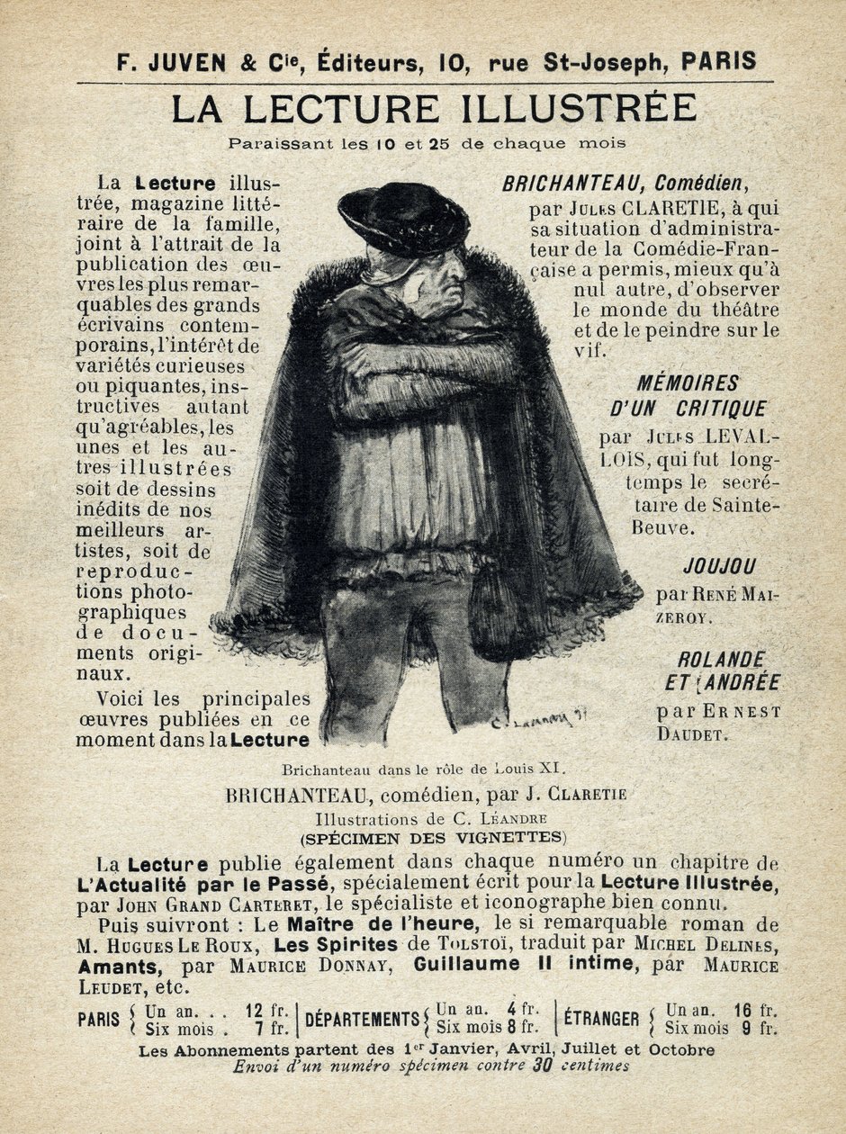 Leitura ilustrada. Publicação em "Tales de Pantruche et d