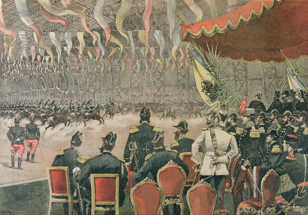 Recepção do czar Alexandre III (1845-1894) em Paris, ilustração de le Petit Journal, novembro de 1893 de French School