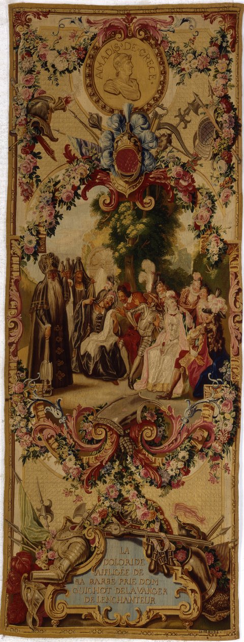 Tapeçaria de Regence Gobelins com a história de Dom Quixote, 1717-18 de French School