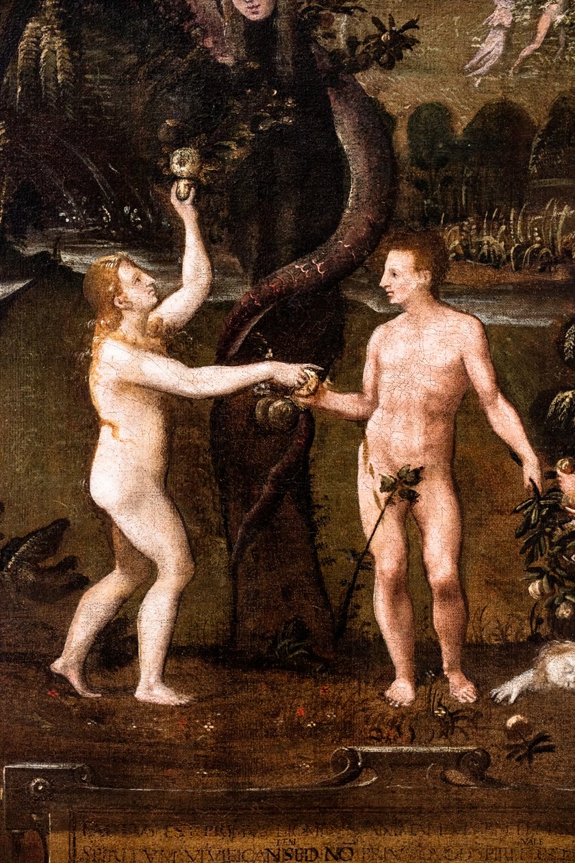 Alegoria religiosa sobre o tema dos Santos Inocentes, pormenor de French School