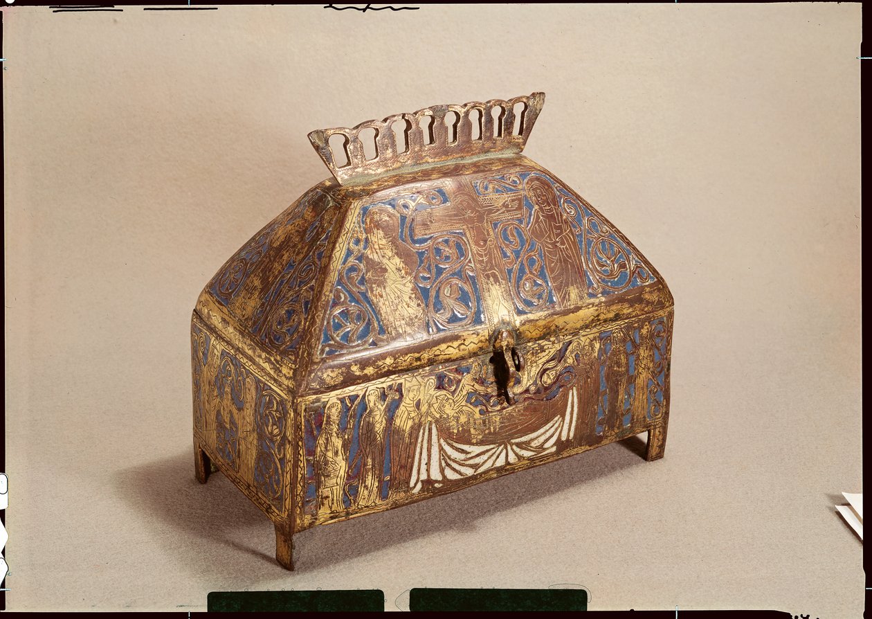 Relicário de St. Exupere (370-99) (champleve esmalte) de French School