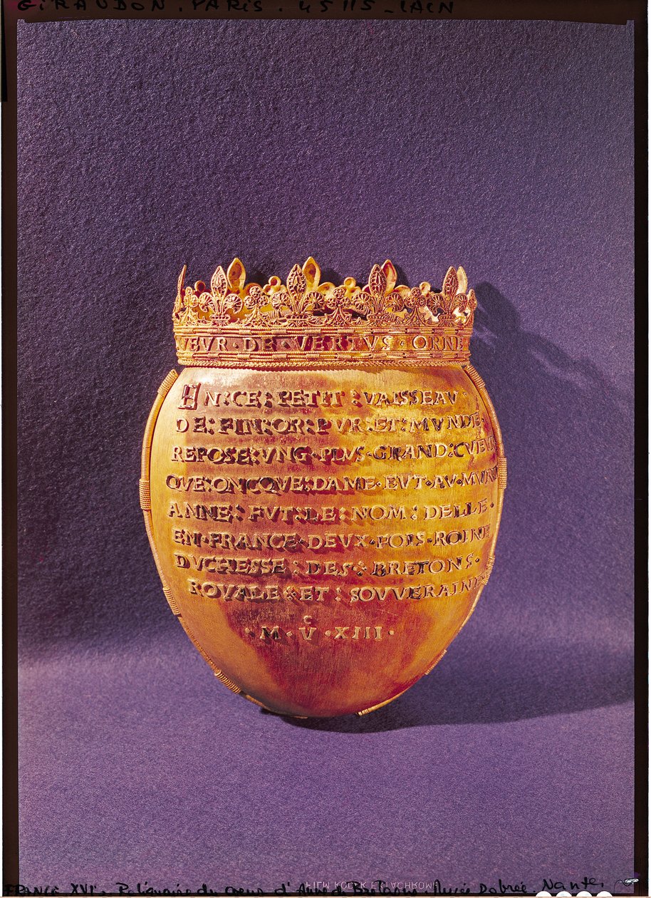 Relicário do Coração de Ana da Bretanha (1477-1514) Duquesa da Bretanha, 1514 de French School