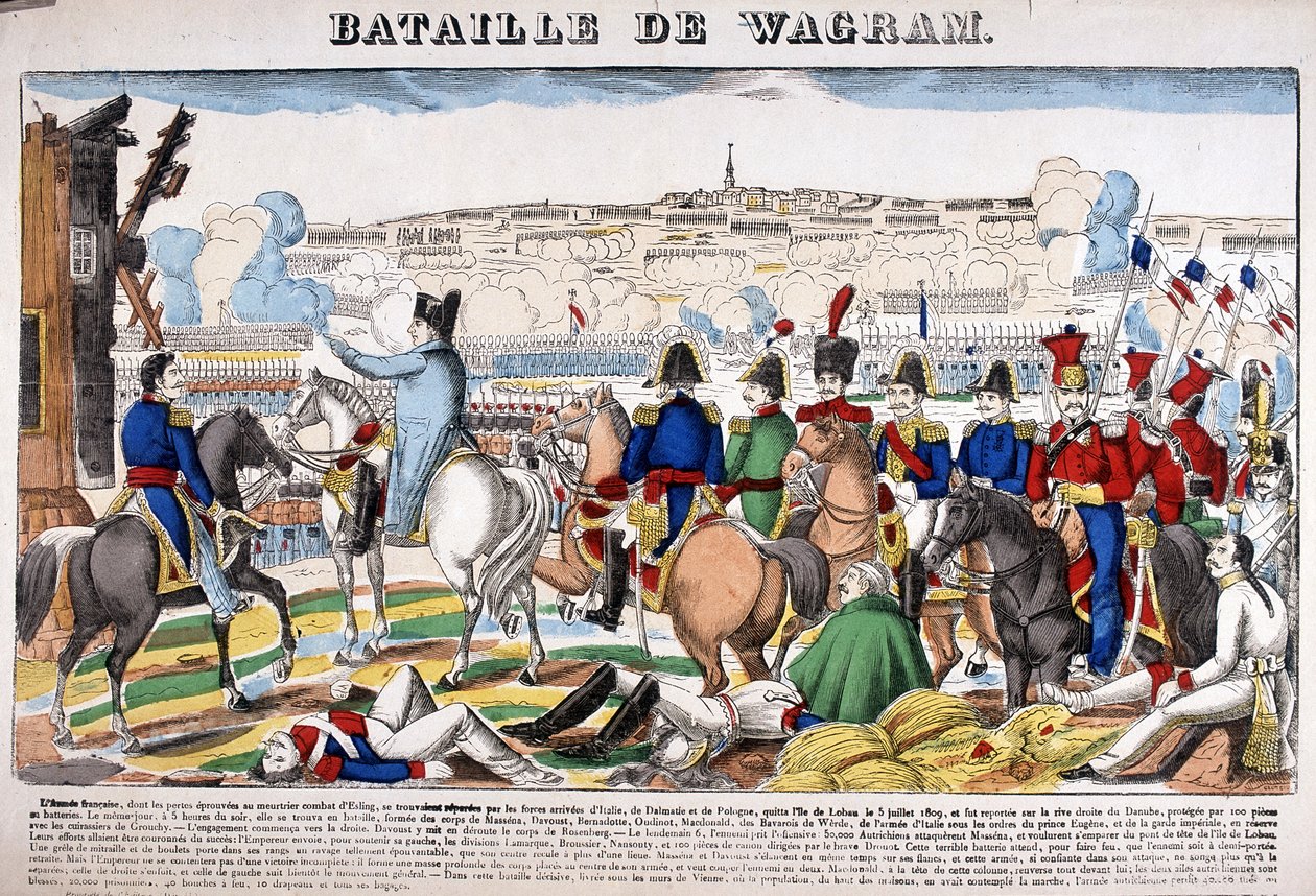Representação da Batalha de Wagram, 5 de julho de French School