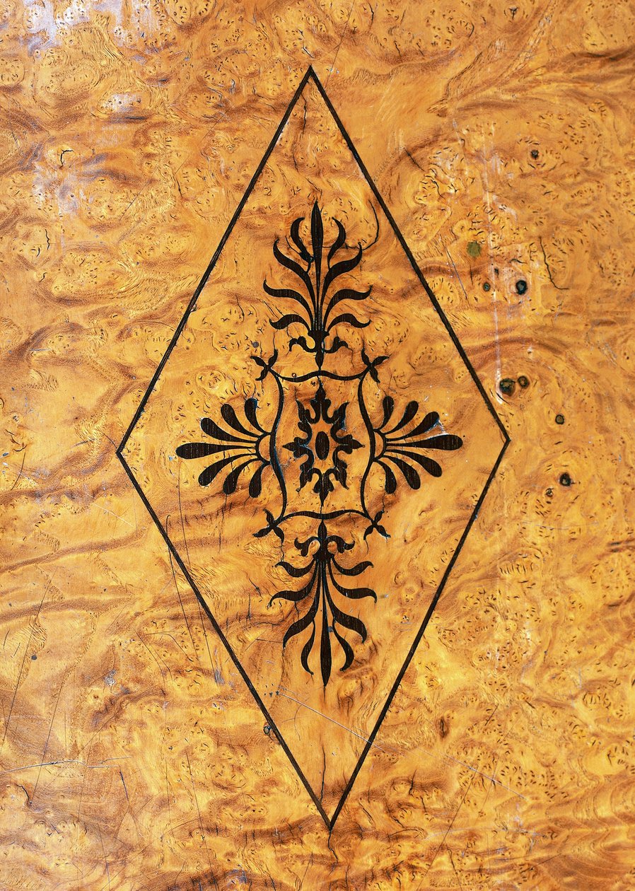 Mesa de jogos de cinzas estilo restauro (Charles X) com incrustações de amaranto. França de French School